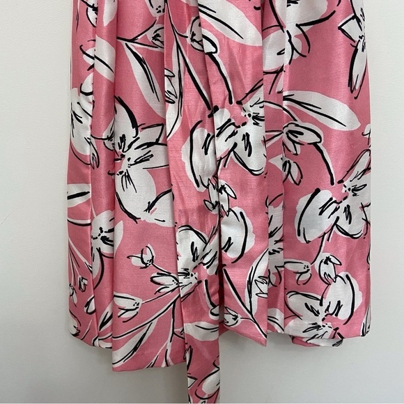Jessica Howard summer dress sleeveless pink white A-line line fit&flare floral 6 - Picture 6 of 15